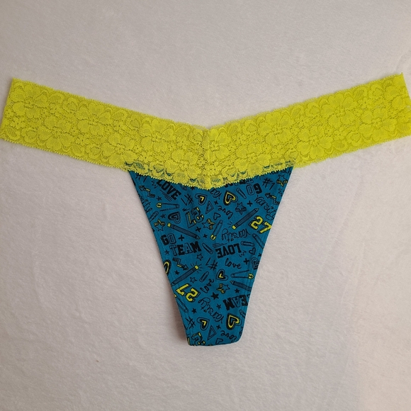 Y2K NoBo Varsity Thong Size Lg - Picture 1 of 6